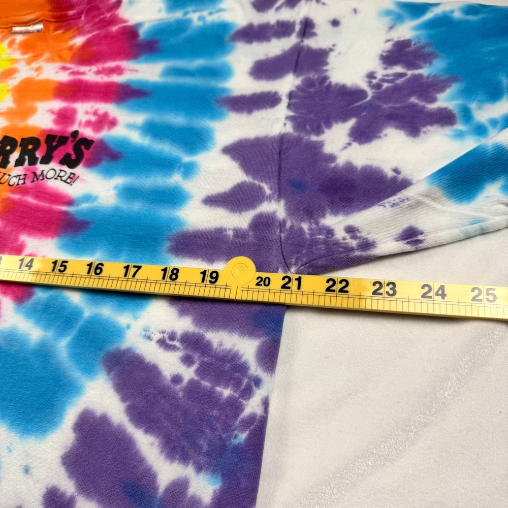 Ben & Jerrys Tie Dye Graphic T-Shirt Mens Large Gildan Ultra Cotton Rainbow Tee - Picture 5 of 7